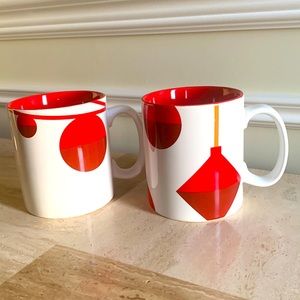 2 2012 Starbucks Coffee Cup Mug  Christmas Pattern Coffee